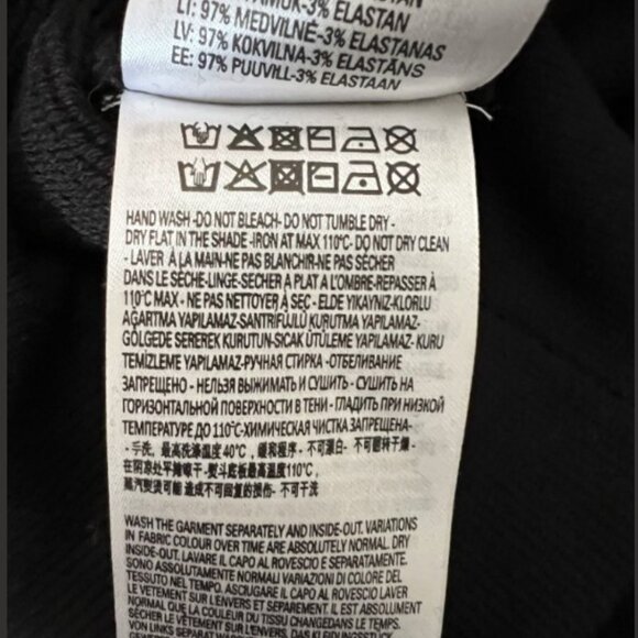 Diesel hoodie men XL black long sleeve cotton relaxed fit new without tags - Picture 12 of 12